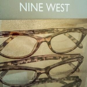 Nine West set of 3 Readers non-prescription glasses leopard print. Brand new